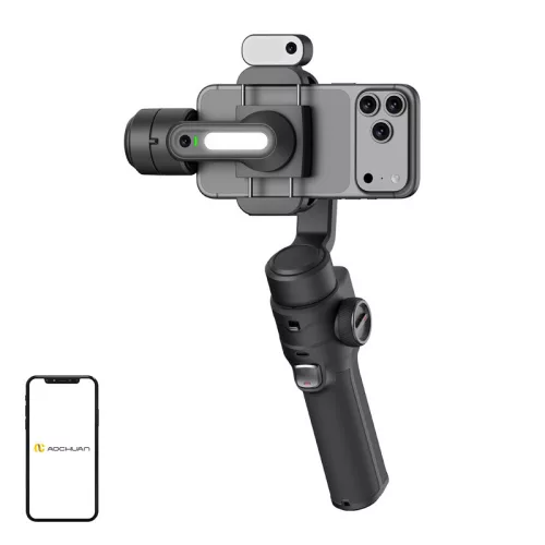 AOCHUAN S3 stabilizátor AI-érzékelővel (fekete)