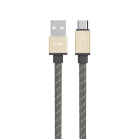 Allocacoc USB kábel | USB-C Flat kábel - Arany