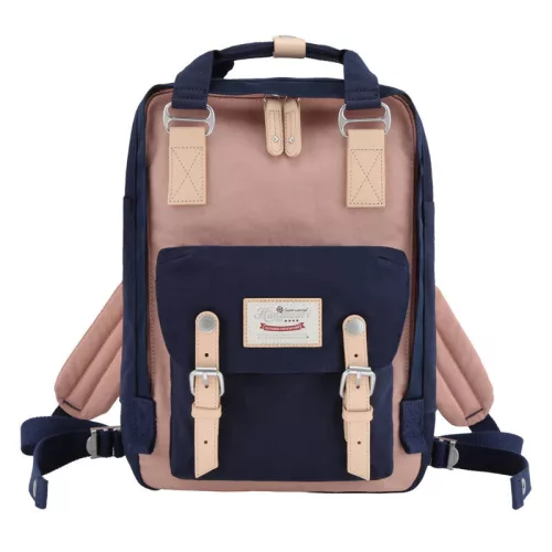 Himawari 14'' Laptop Hátizsák(Tengerészkék)-rózsaszín (188L-54)