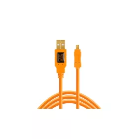   TETHER TOOLS TetherPro USB 2.0 A - Mini-B 8 pin kábel (4,6 m), narancs