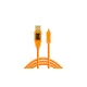 TETHER TOOLS TetherPro USB 2.0 A - Mini-B 8 pin kábel (4,6 m), narancs