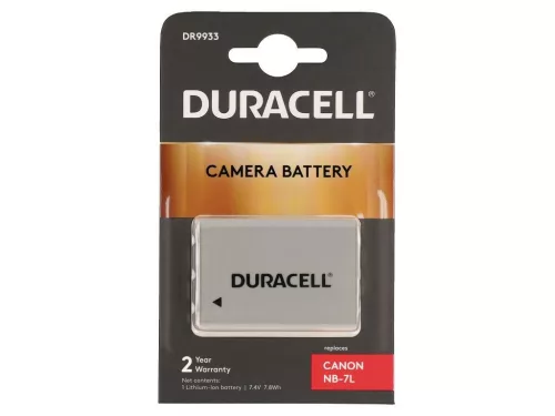 Duracell fényképezőgép akkumulátor (DR9933) - Canon NB-7L kompatibilis
