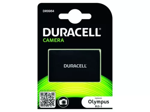 Duracell fényképezőgép akkumulátor (DR9964) - Olympus BLS-5 kompatibilis