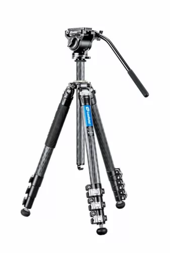 Leofoto Manba LV-324C karbon/szénszálas tripod + BV-10 videófej