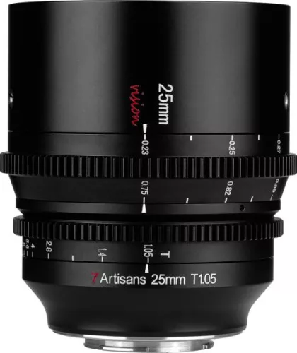 7Artisans Sony E Vision 25mm T1.05 – filmes objektív