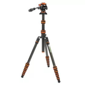   3 Legged Thing Punks Brian 2.0 tripod + Airhed Trinity állványfej (fekete-narancssárga)