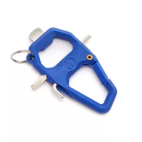   3 Legged Thing Toolz multifunkciós karabiner-szerszám (kék)