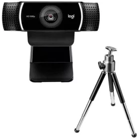   Logitech C922 HD Pro Stream Full HD webkamera asztali állvánnyal (fekete)
