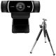 Logitech C922 HD Pro Stream Full HD webkamera asztali állvánnyal (fekete)