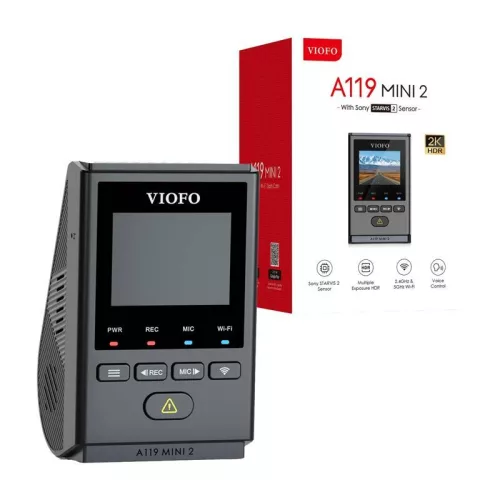 VIOFO A119 MINI 2-G 2K 60fps WiFi, GPS videófelvevő
