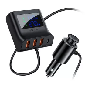 Acefast Autós Töltő, 3x USB + USB-C, 90W (B8)
