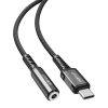 Acefast USB-C–3,5mm mini jack adapter C1-07 (Fekete)