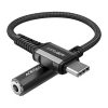 Acefast USB-C–3,5mm mini jack adapter C1-07 (Fekete)