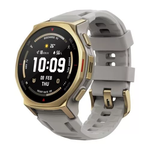 Amazfit T-Rex 3 Pro NFC, 44mm – szilikon szíj, Arctic (arany)