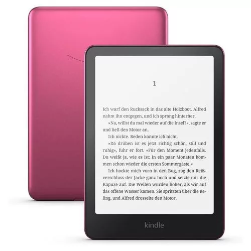 Amazon Kindle Paperwhite Signature Edition 2024, 7" (12th Gen) e-könyv olvasó nélkül Ads 32GB Metallic Raspberry