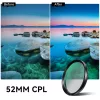 APEXEL APL-52CPL 52mm CPL polarszuro univerzalis klippel