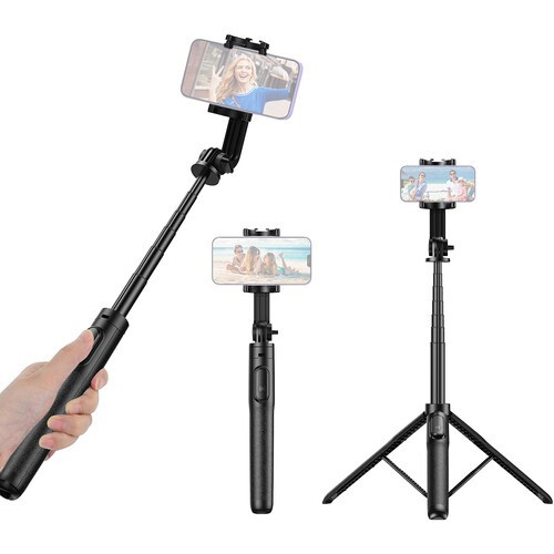 Apexel 3in1 150cm Bluetooth Okostelefon Selfie-bot & Állvány-Tripod