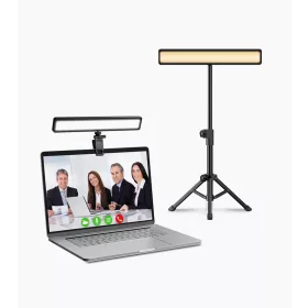   Apexel FL06 Számítógép-monitor LED-sávlámpa - 2500K-9000K + Állvány -Asztali Videó fény Online Meetinghez