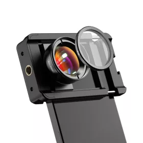   Apexel APL-HB100CPL 100mm makró telefon objektív CPL polárszűrővel (fekete)