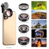 Apexel 5in1 Macro/ Wide-Angle/ Telefotó/ Fisheye Mobil Objektív Kit -Okostelefon Smartphone 5in1 Lens Kit (HB5 2.0)