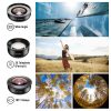 Apexel 5in1 Macro/ Wide-Angle/ Telefotó/ Fisheye Mobil Objektív Kit -Okostelefon Smartphone 5in1 Lens Kit (HB5 2.0)