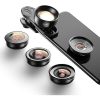 Apexel 5in1 Macro/ Wide-Angle/ Telefotó/ Fisheye Mobil Objektív Kit -Okostelefon Smartphone 5in1 Lens Kit (HB5 2.0)