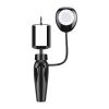 APEXEL APL-JJ21FL Mobil/Okostelefon Tartó Állvány/Tripod + LED Lámpa - Fekete