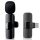 Apexel K8 2.4GHz Apple Lightning Vezeték nélküli Mikrofon Kit (Lightning / Apple iPhone csatlakozóval) | 1+1