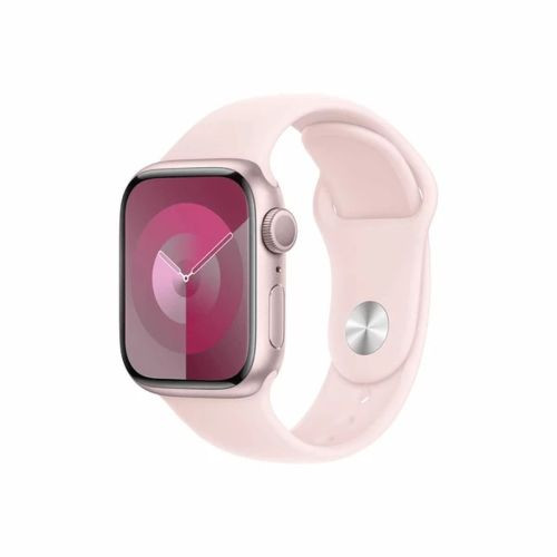 Apple Watch Series 9 GPS 41mm Sport Óra - Rózsaszín - S/M (MR933)