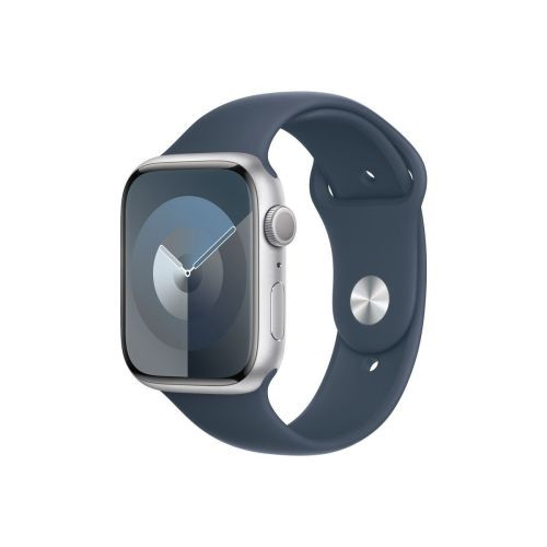 Apple Watch Series 9 GPS 45mm Sport Óra S/M - Ezüst (MR9D3)