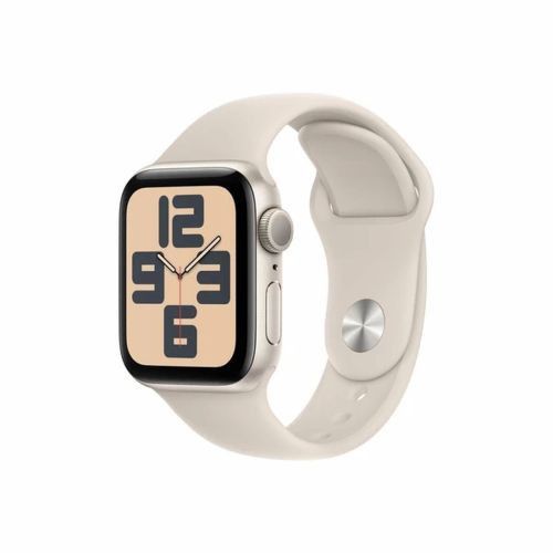 Apple Watch SE (2023) GPS 40mm Sport Óra - Fehér - S/M (MR9U3)