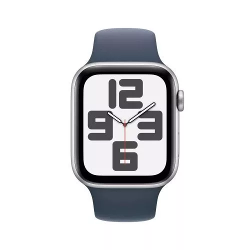 Apple Watch SE GPS + Cellular 44mm Alu tok, Storm Sport szíj M/L (ezüst)