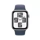Apple Watch SE GPS + Cellular 44mm Alu tok, Storm Sport szíj M/L (ezüst)