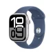 Apple Watch sorozat 10 GPS 42mm Alu tok, Denim Sport szíj S/M (ezüst)