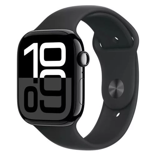 Apple Watch sorozat 10 GPS 42mm Alu tok, Sport szíj S/M (fekete)