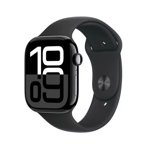 Apple Watch sorozat 10 GPS 42mm Alu tok, Sport szíj M/L (fekete)