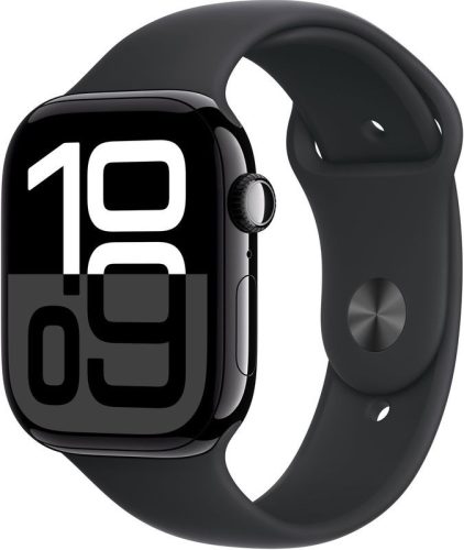 Apple Watch Series 10 GPS 42mm Sport Óra - Fekete - M/L (MWWF3)