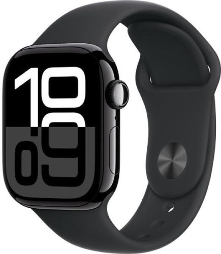 Apple Watch Series 10 GPS 42mm Sport Óra - Fekete (MWWG3)