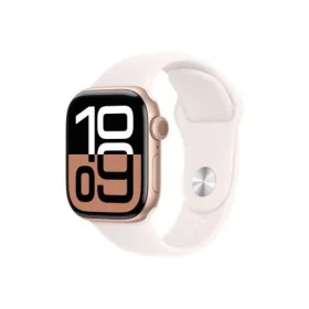   Apple Watch sorozat 10 GPS 42mm Alu tok, Light Blush Sport szíj S/M (rozéarany)