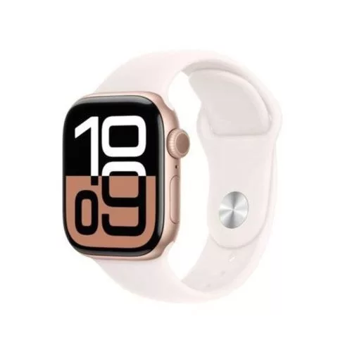 Apple Watch sorozat 10 GPS 42mm Alu tok, Light Blush Sport szíj M/L (rozéarany)