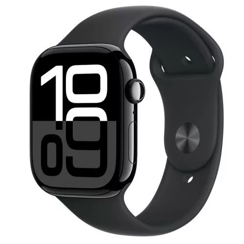 Apple Watch sorozat 10 GPS 46mm Alu tok, Sport szíj M/L (fekete)