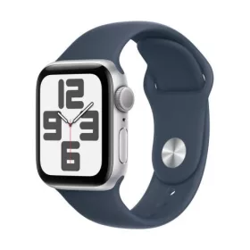   Apple Watch SE (2024) GPS 40mm Alu tok, Denim Sport szíj S/M (ezüst)