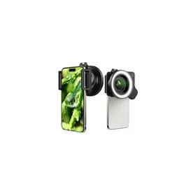   Apexel ZM100FL26 10-20x zoom makró okostelefon objektív LED gyűrűvel