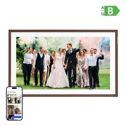 Arzopa 15.6" Digitális Képkeret (barna) (51600)