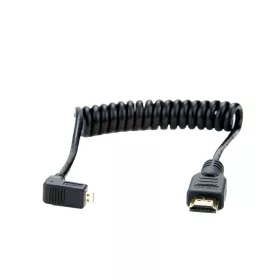 Atomos Coiled Right angle Micro to Full HDMI Kábel - 30cm