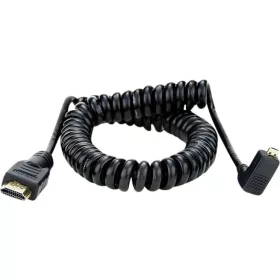 Atomos Coiled Right angle Micro HDMI- HDMI Kábel - 50cm