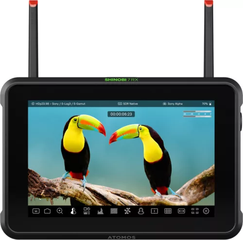 Atomos Shinobi 7 RX 7″ HDR monitor + videóvevő (fekete)