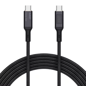 Aukey 100W USB-C Kábel, 1.8m, (Fekete) (CB-MCC102)