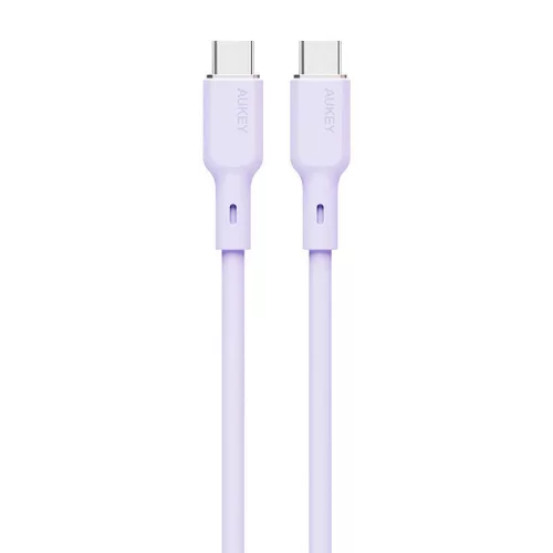Aukey 100W USB-C Kábel, - 1m, levendula (CB-SCC101 Lavender)
