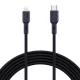 Aukey 27W USB-C Lightning Kábel, - 1m, (Fekete) (CB-SCL1 Black)